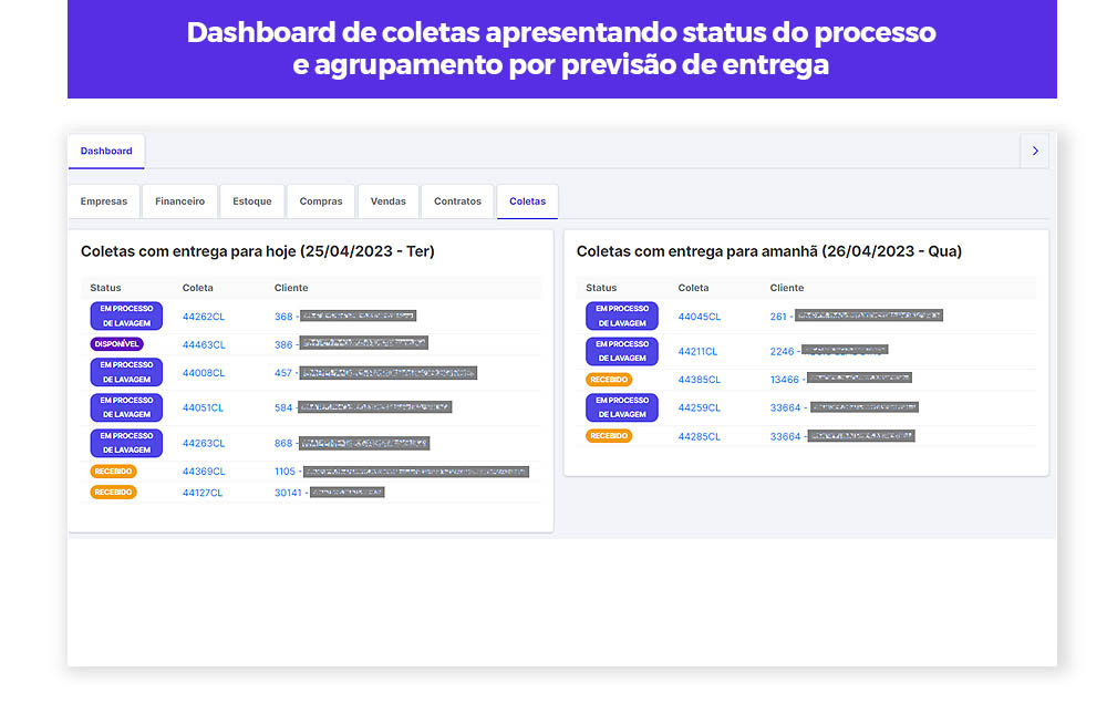Tela 5 VSClean Lavanderia Simplificada